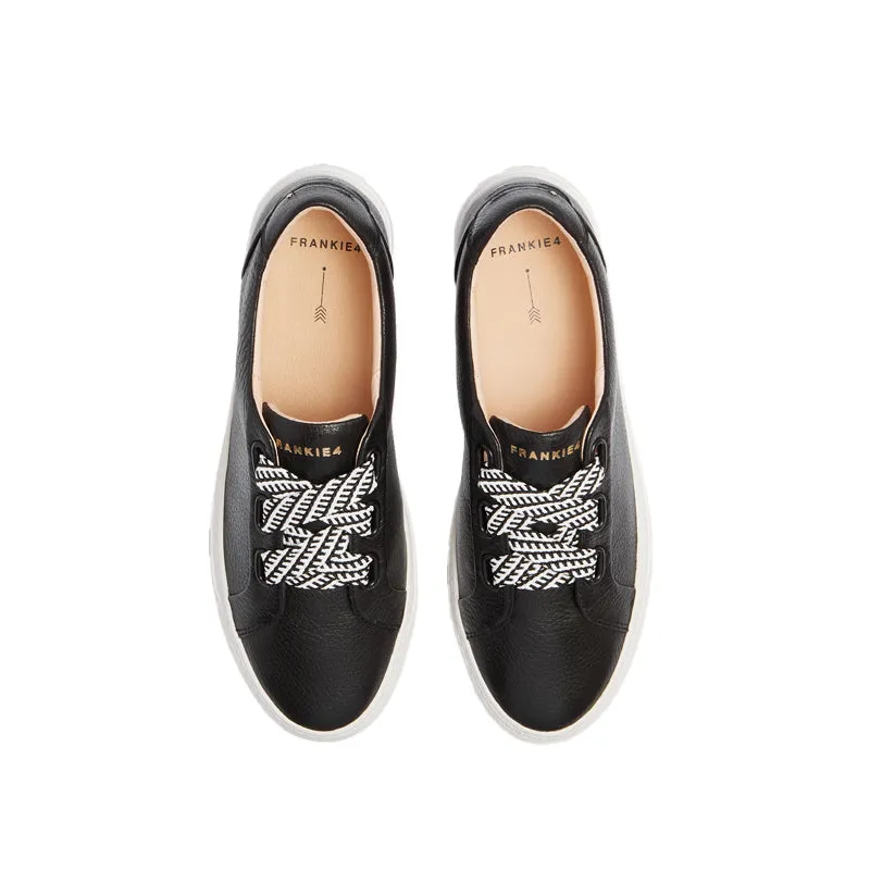 MYA - BLACK TUMBLED LEATHER