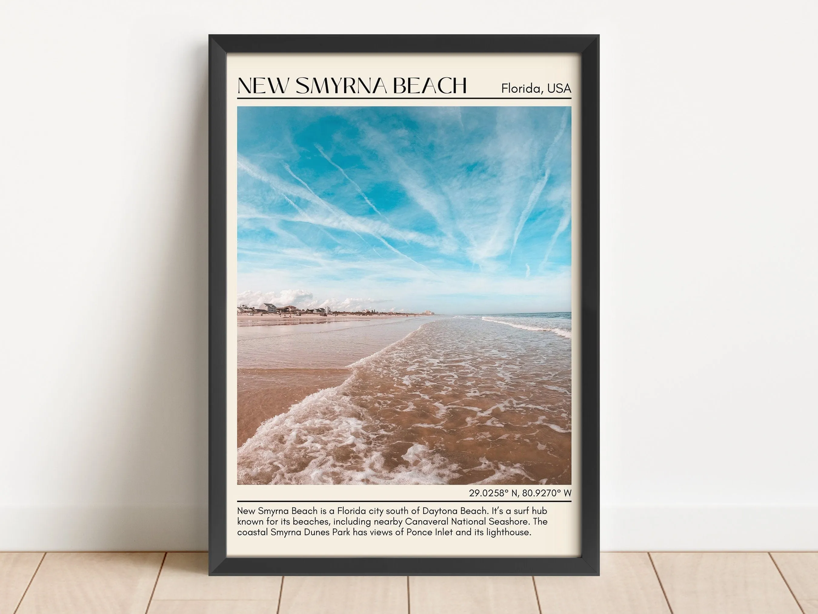 New Smyrna Beach Wall Canvas, USA