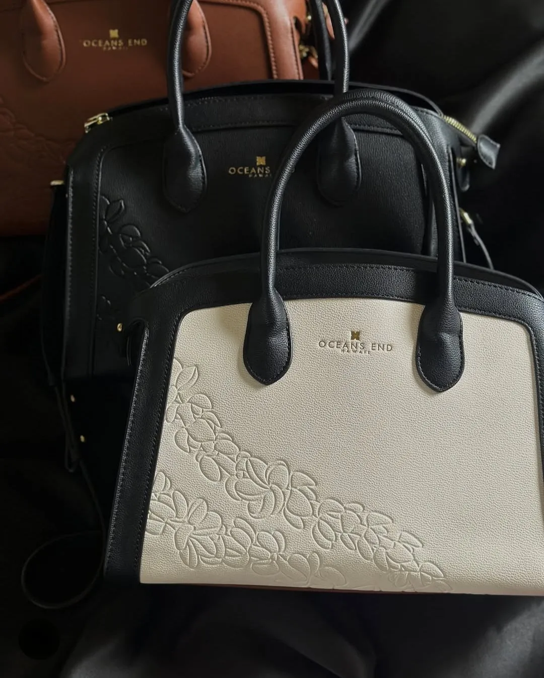 Oceans End Leialoha Handbag Onyx