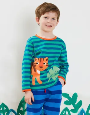 Organic Born Free Tiger Applique T-Shirt