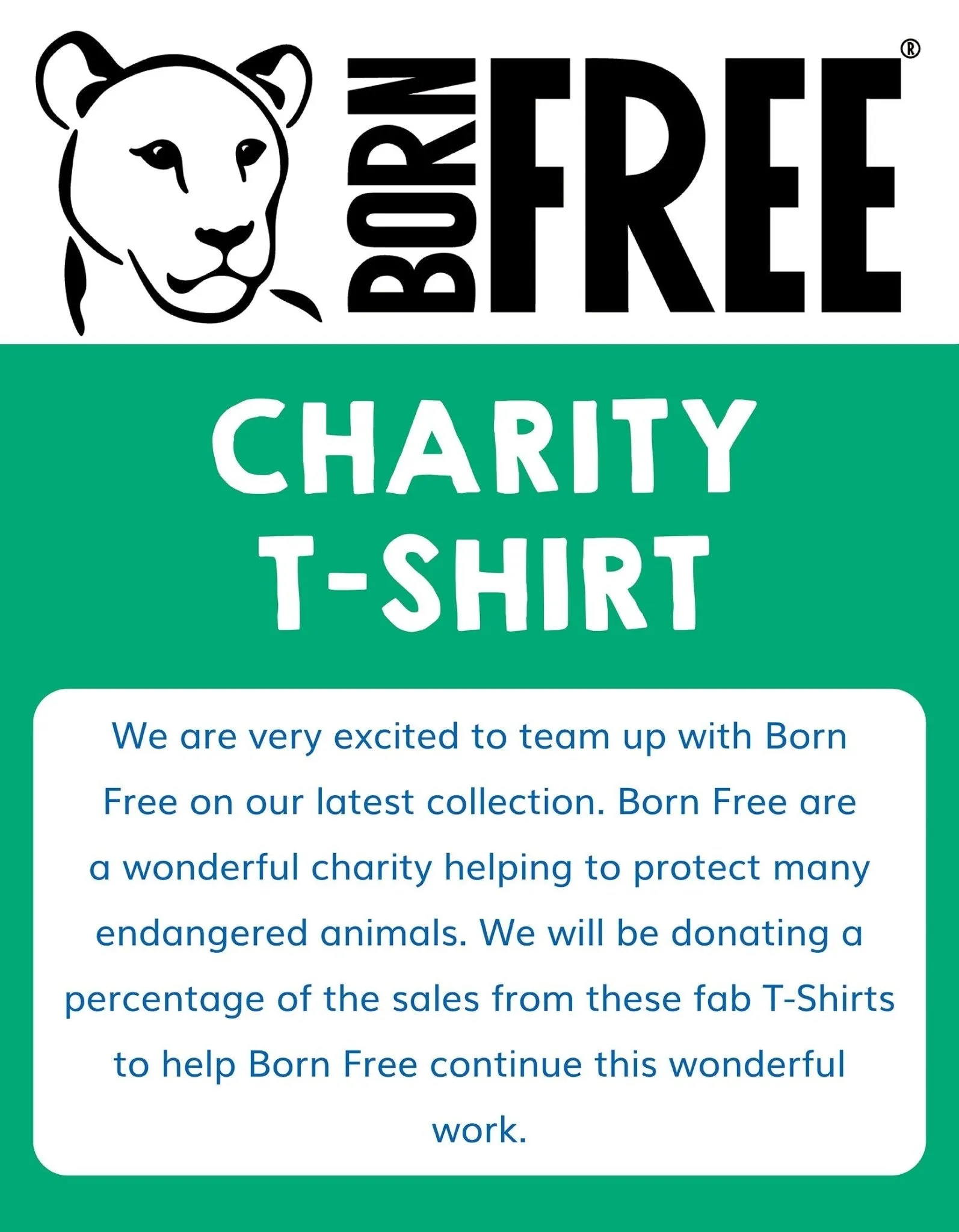 Organic Born Free Tiger Applique T-Shirt