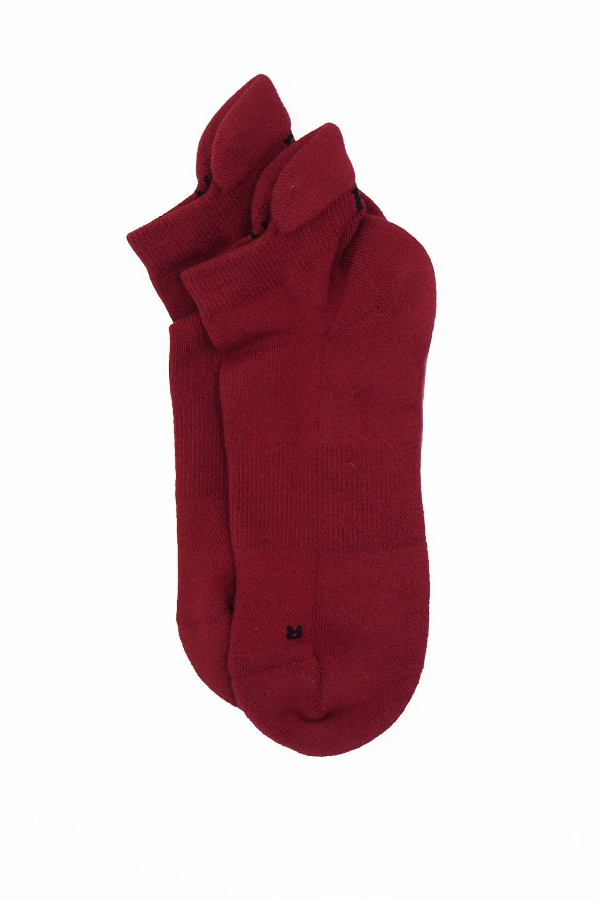 Organic Cotton Men's Trainer Socks | Burgundy