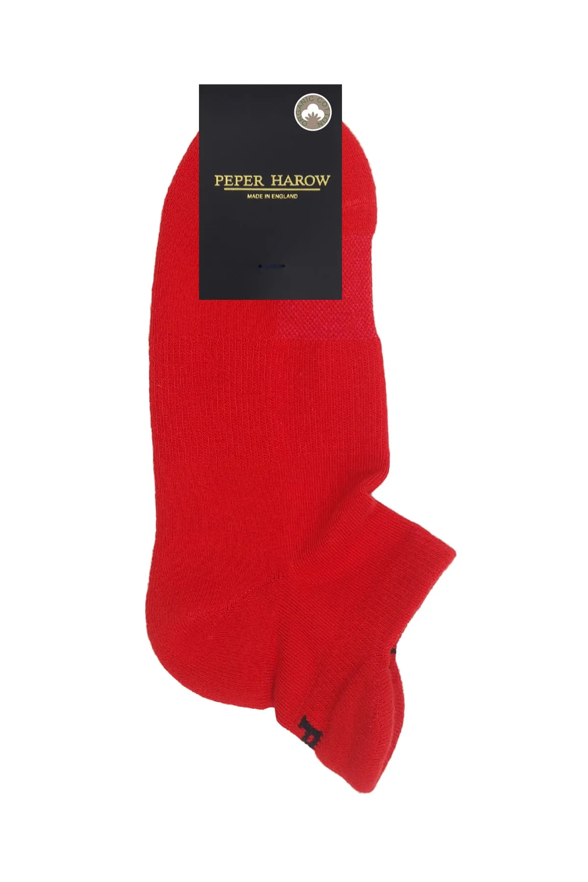 Organic Cotton Women's Trainer Socks | Red
