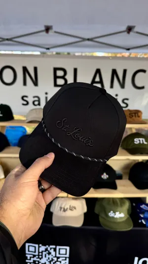 Organic St. Louis Rope Snapback Hat with Corduroy Visor