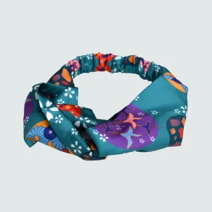 Origami Print Twist Knot Headband