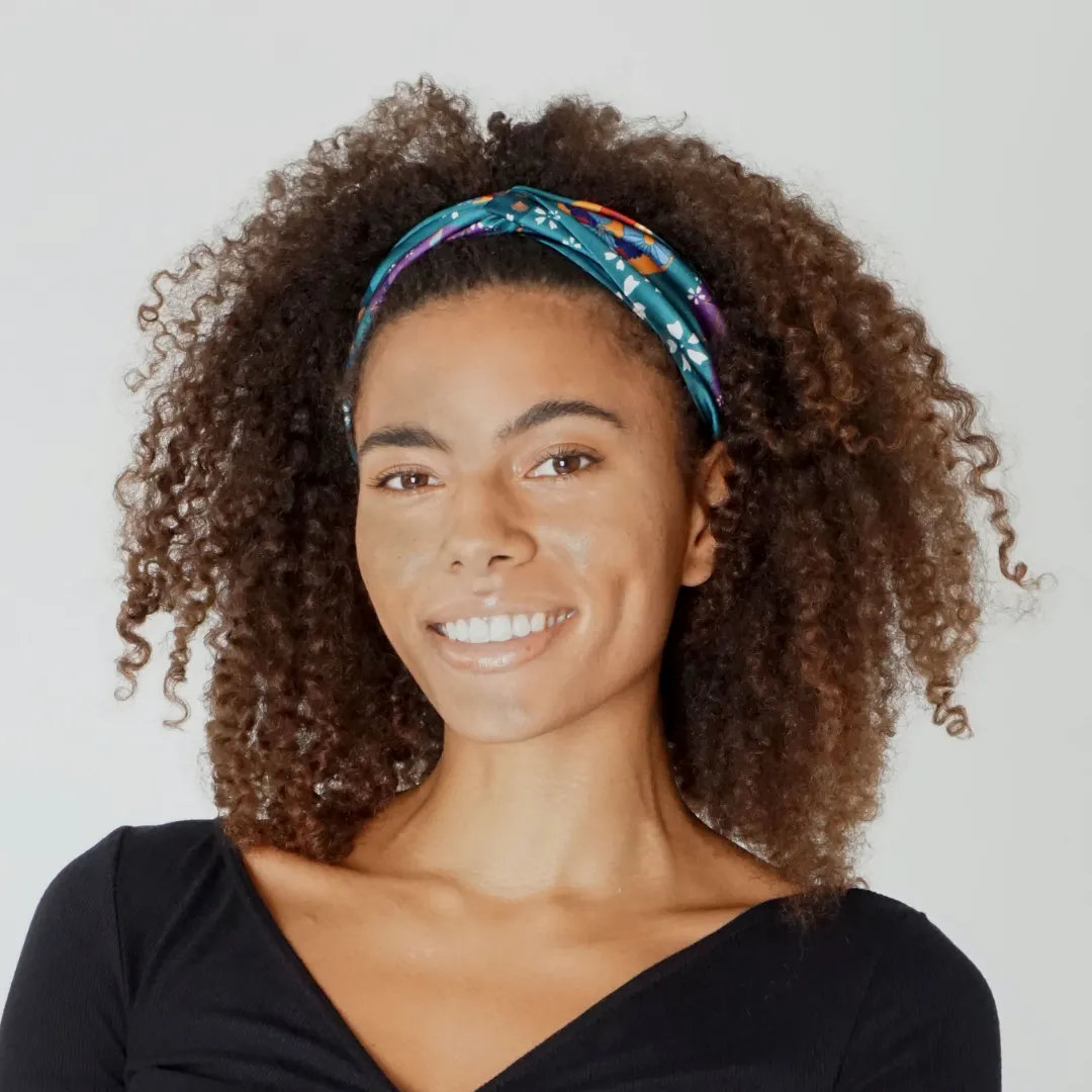 Origami Print Twist Knot Headband