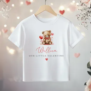 Our Little Valentine Boy Personalised Toddler & Kids T Shirt