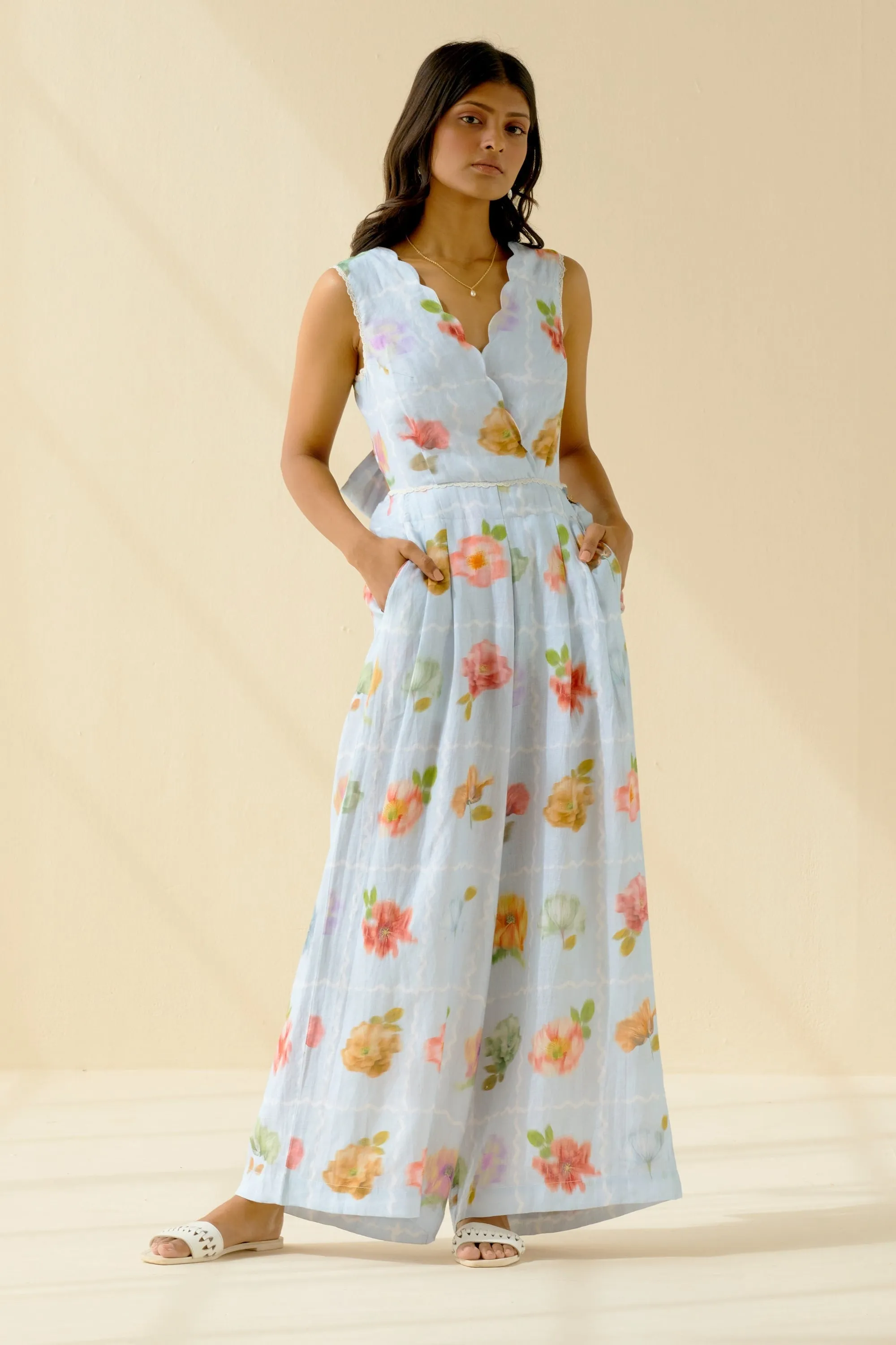 Pale Blue Jumpsuit