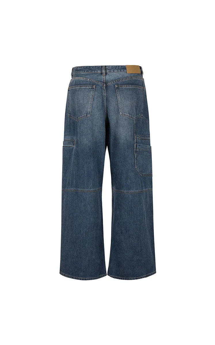 Pants / JNBY Sustainable Cargo Denim Trousers