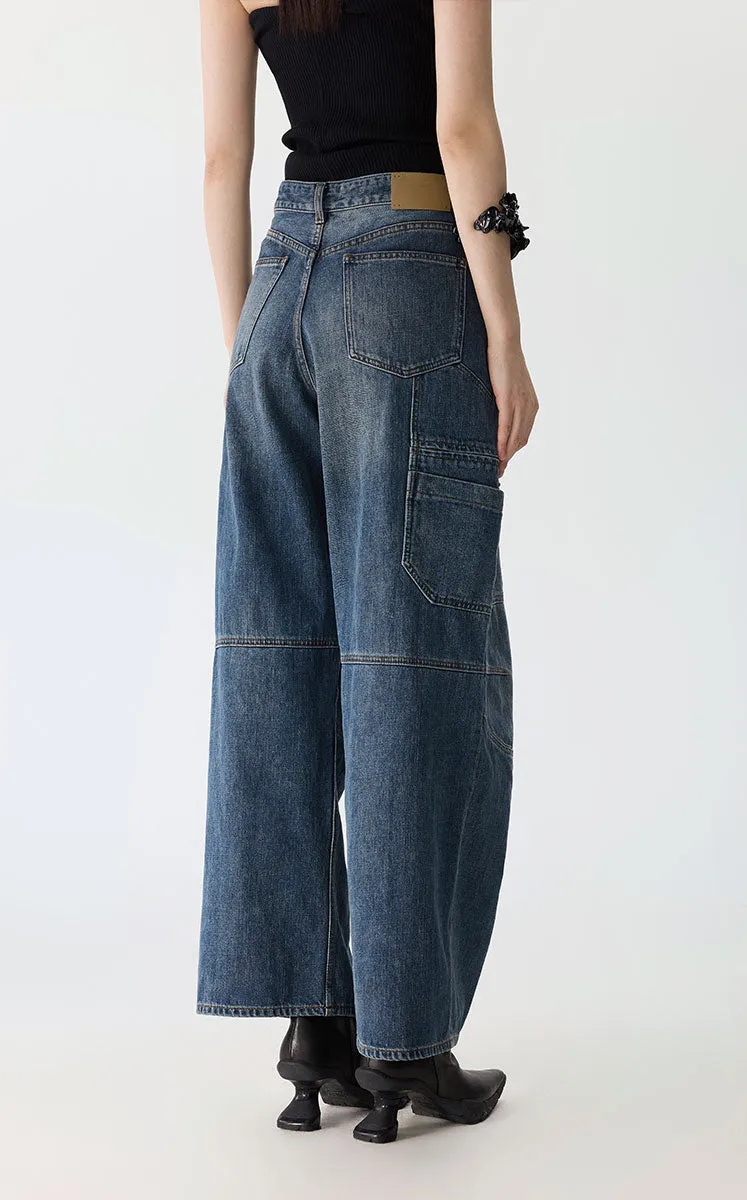 Pants / JNBY Sustainable Cargo Denim Trousers
