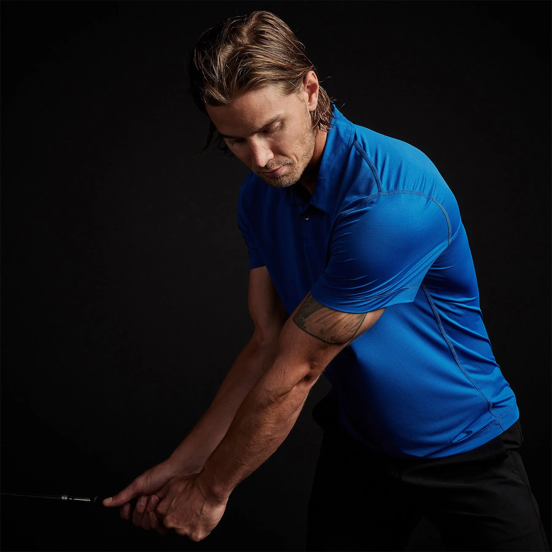 Performance Knit Polo - Baltic Blue