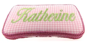 Personalized Baby Wipe Case, Preppy Gingham (Travel Size)