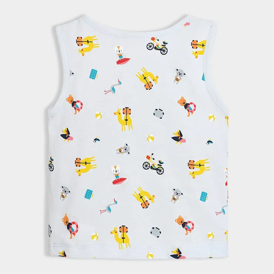 Petite Amore Printed Vest Set Pack of 3