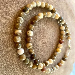 Petrified Wood Men's Bracelet
