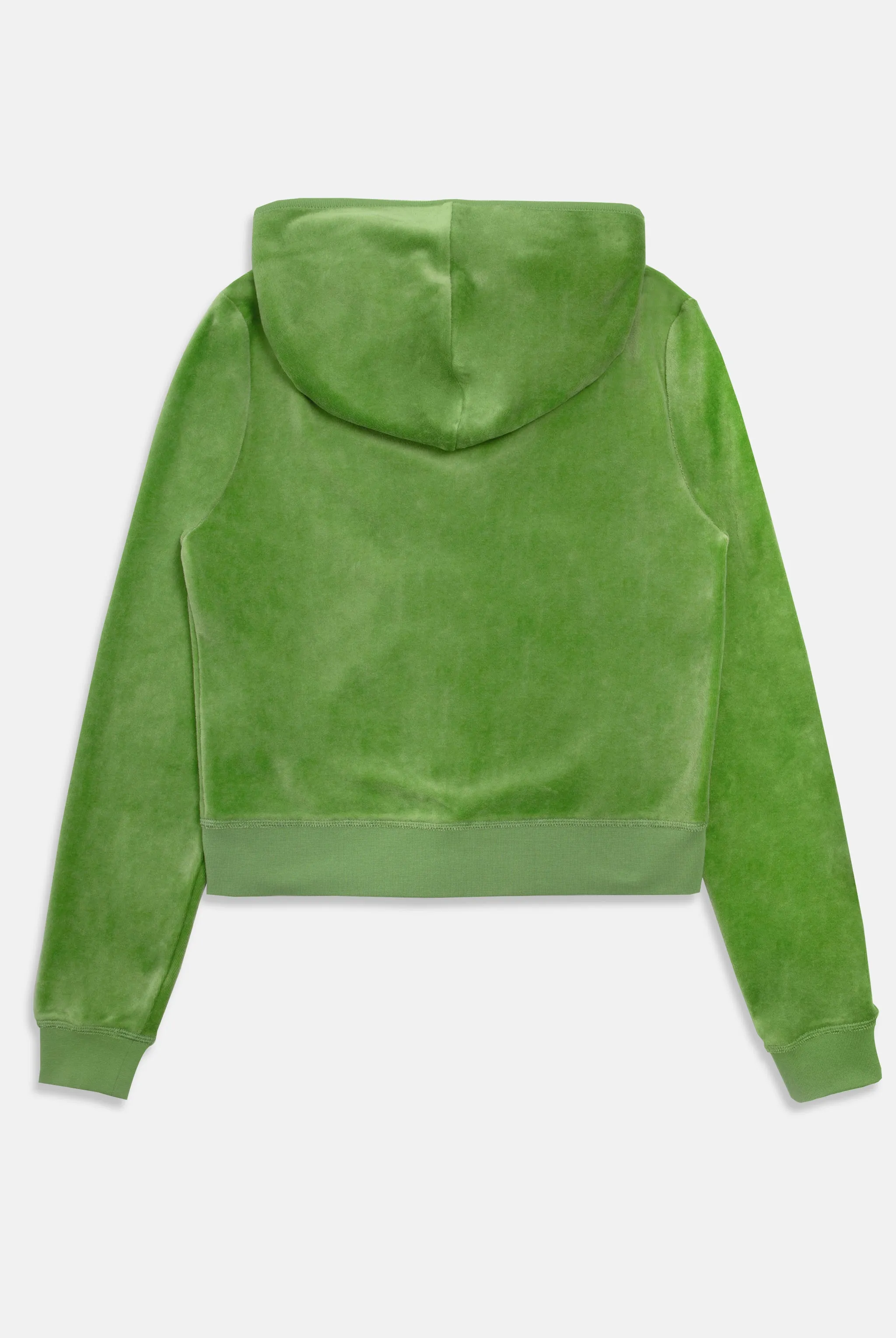 PIQUANT GREEN BAMBOO VELOUR HERITAGE HOODIE