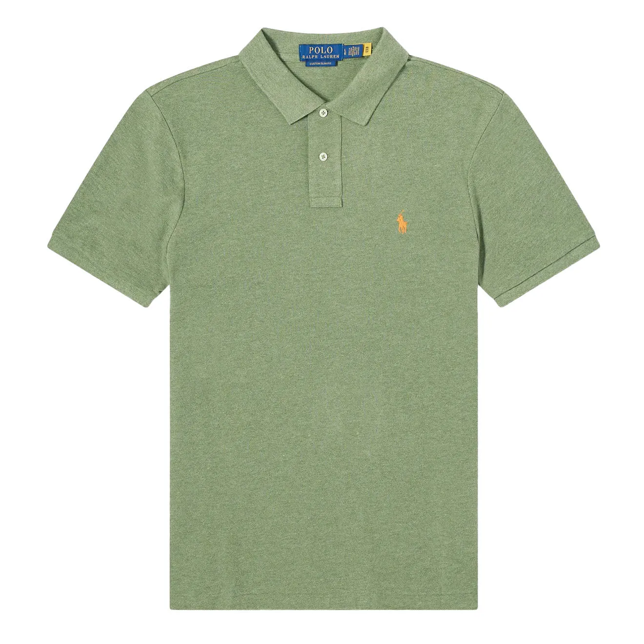 Polo Ralph Lauren Custom Slim Fit Classic Polo Cargo Green Heather