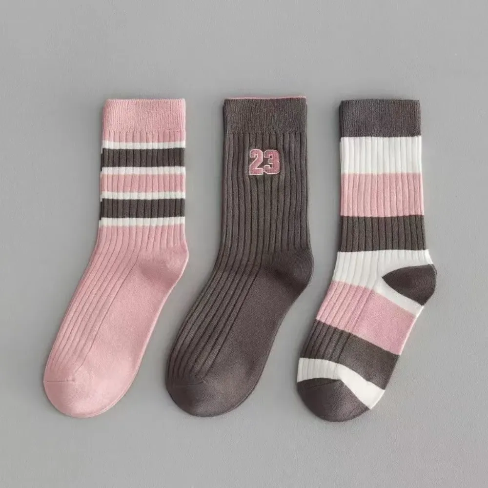 Preppy Stripe Contrast Socks