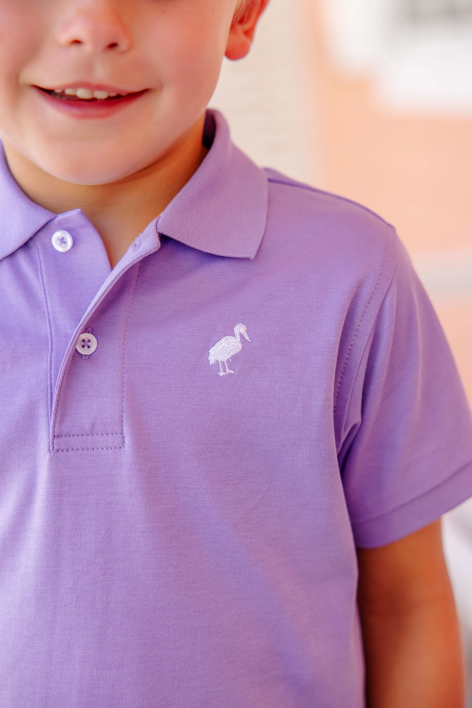 Prim & Proper Polo - Palisades Purple with Worth Avenue White Stork