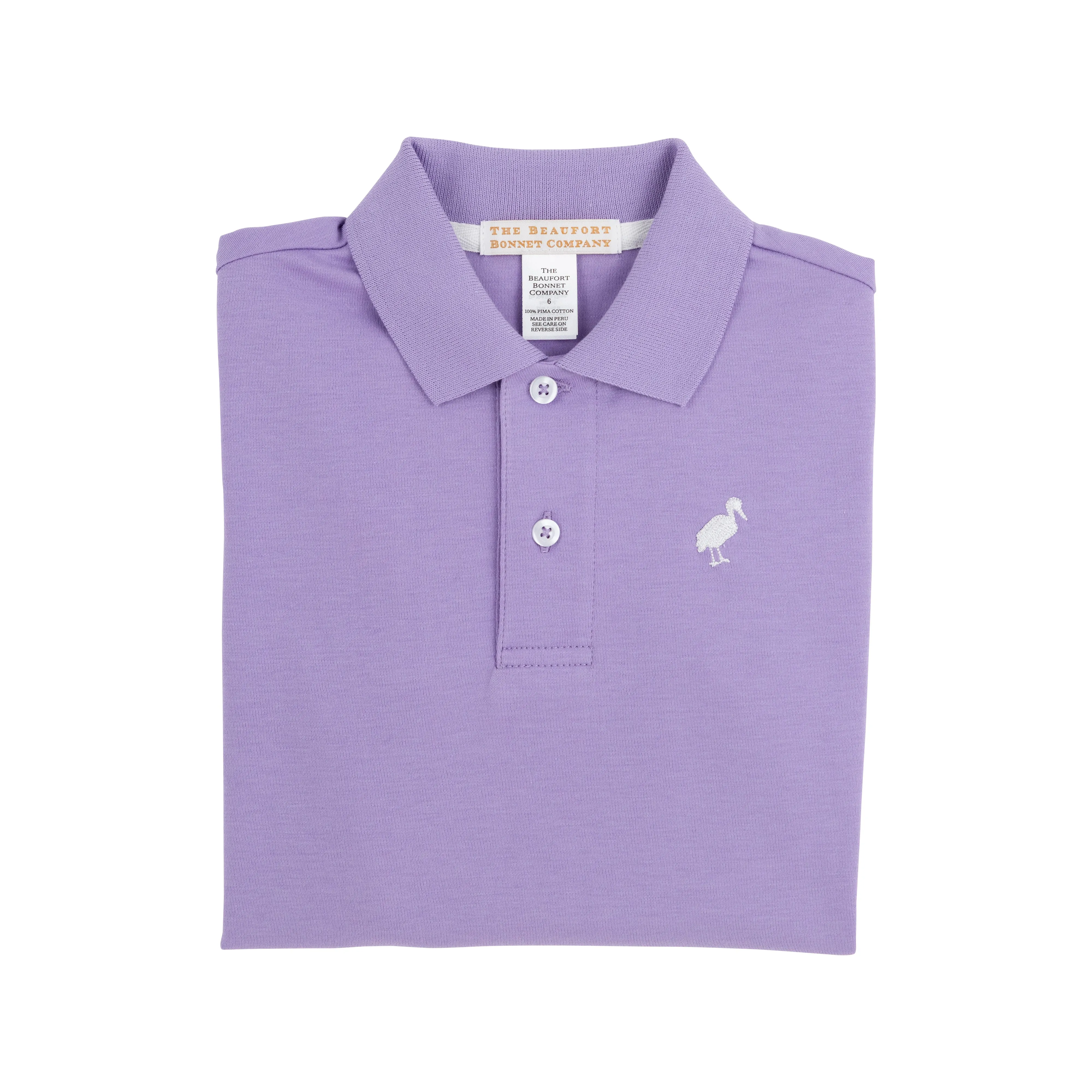 Prim & Proper Polo - Palisades Purple with Worth Avenue White Stork