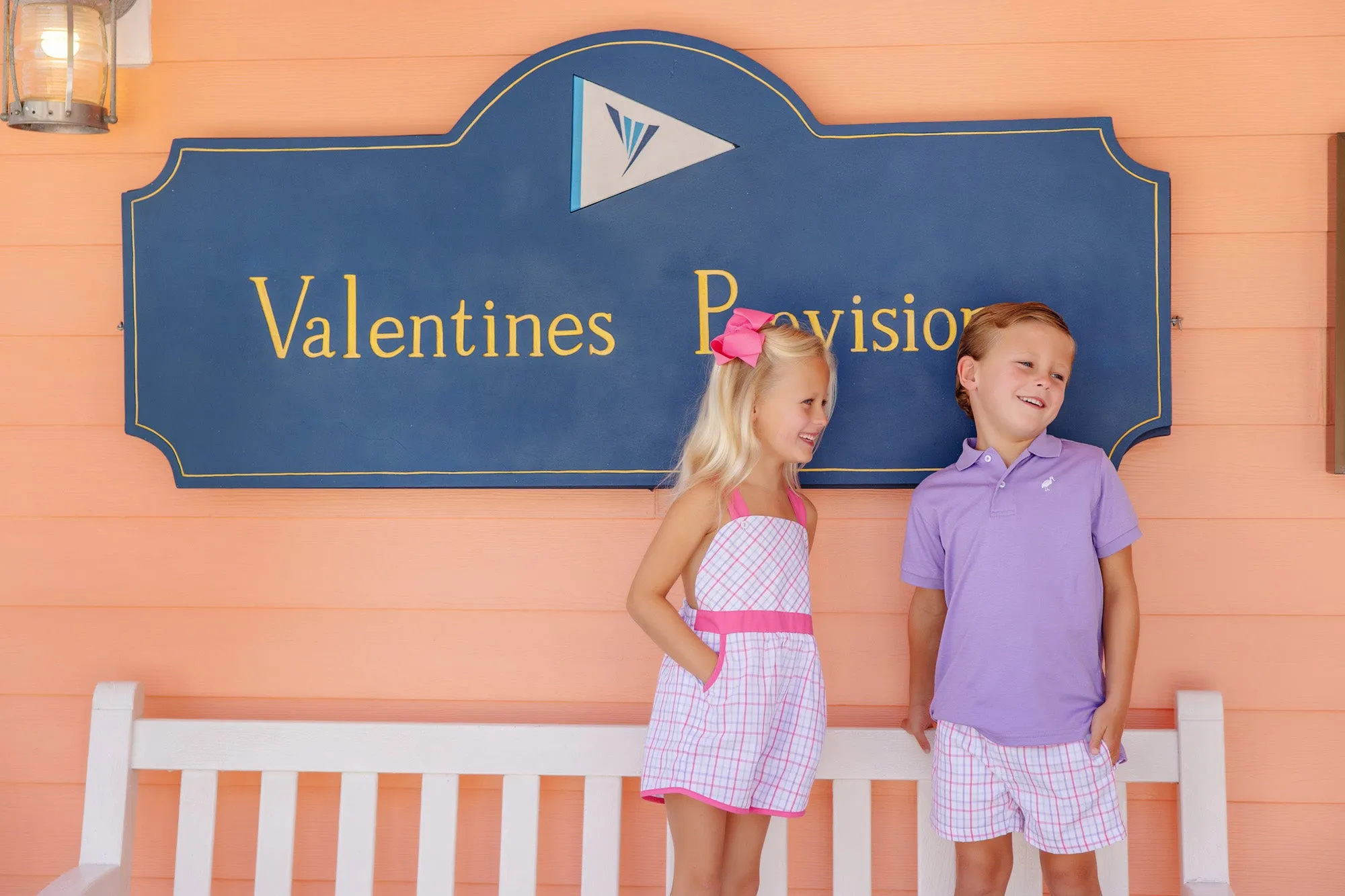 Prim & Proper Polo - Palisades Purple with Worth Avenue White Stork