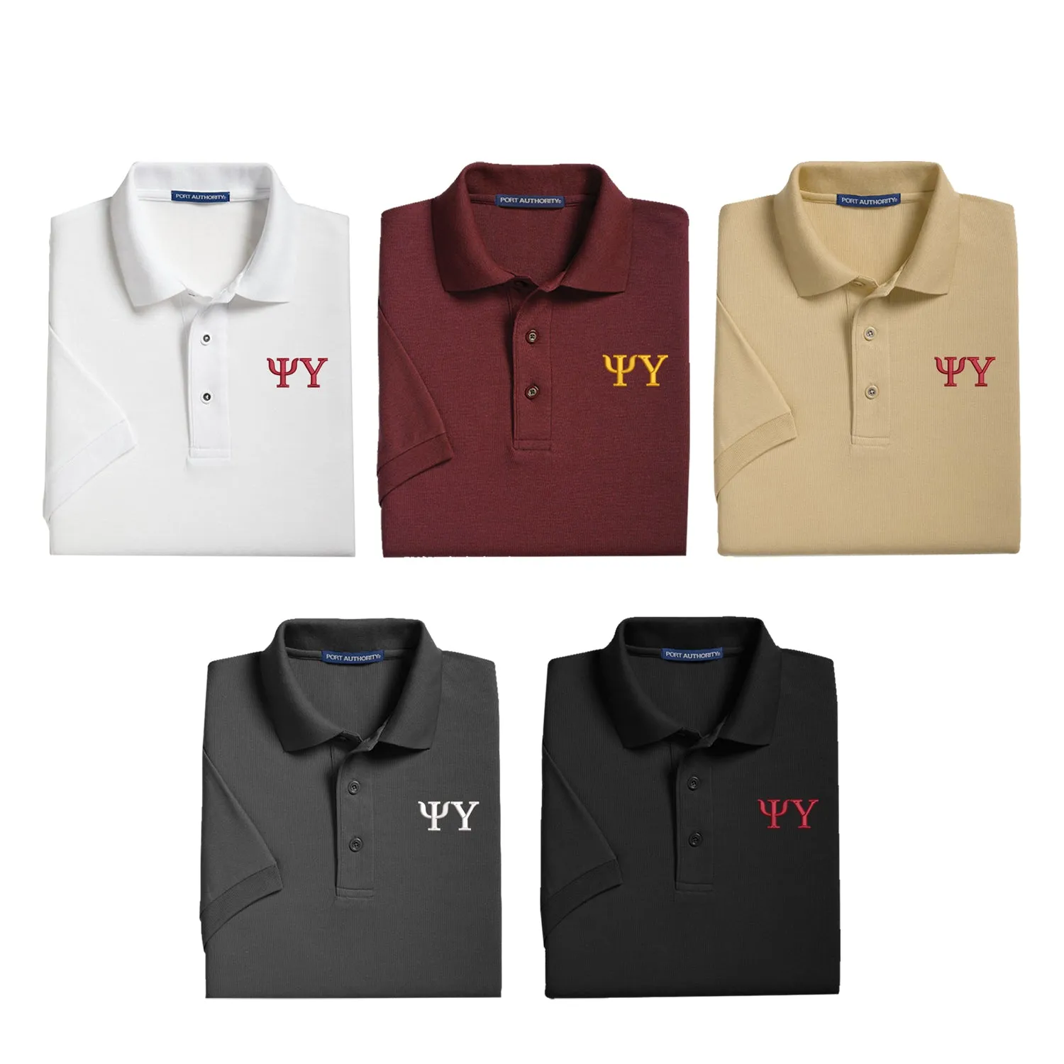 Psi Upsilon Cotton Pique Polo