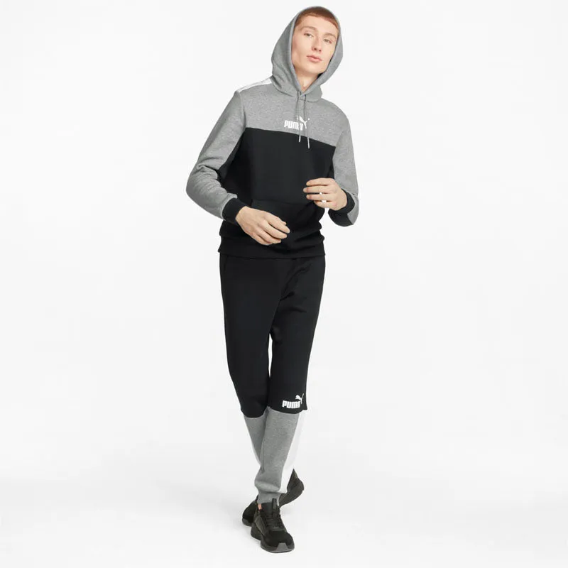 Puma Mens Essential Block Fleece Hoodie