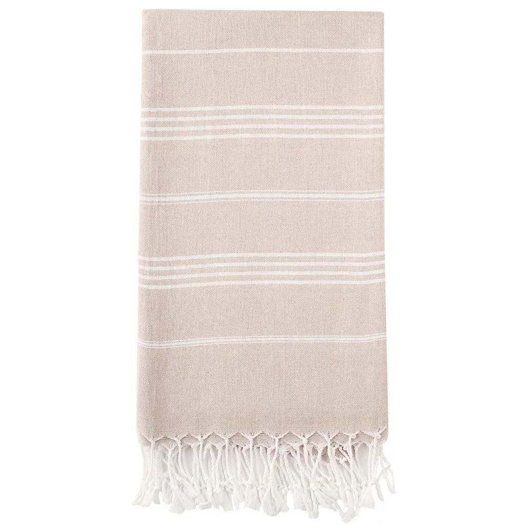 Pure Series Sustainable Turkish Towel Beige