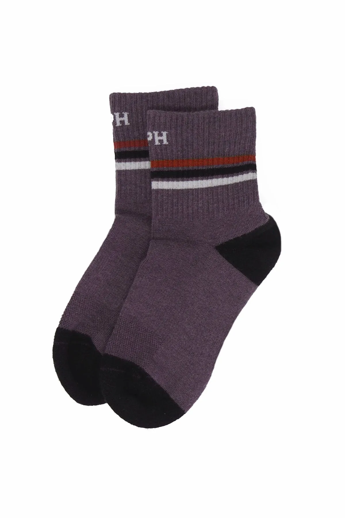 Quarter Crew Men's Organic Cotton Trainer Socks | Mauve