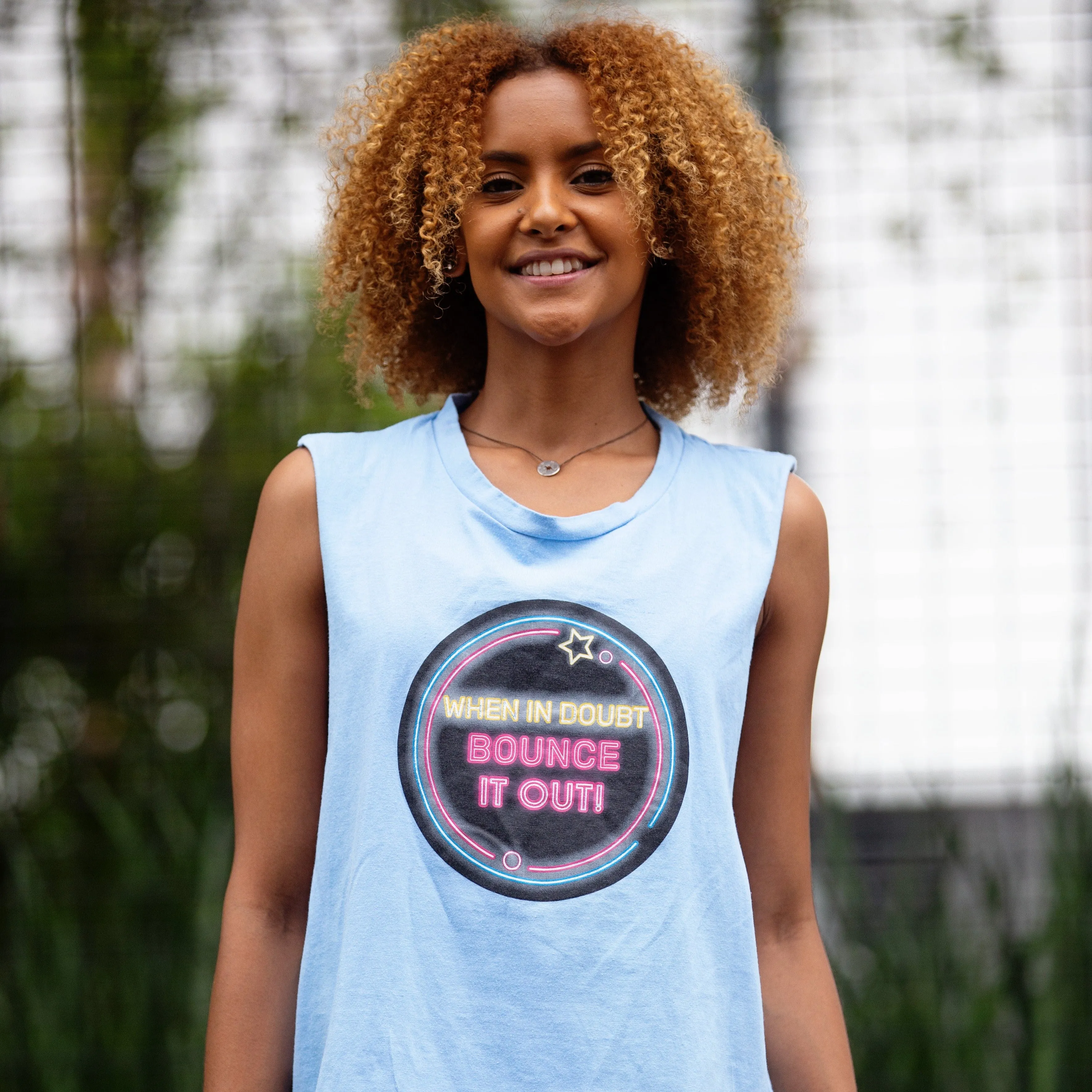 "Bounce It Out" Positivitee | Blue