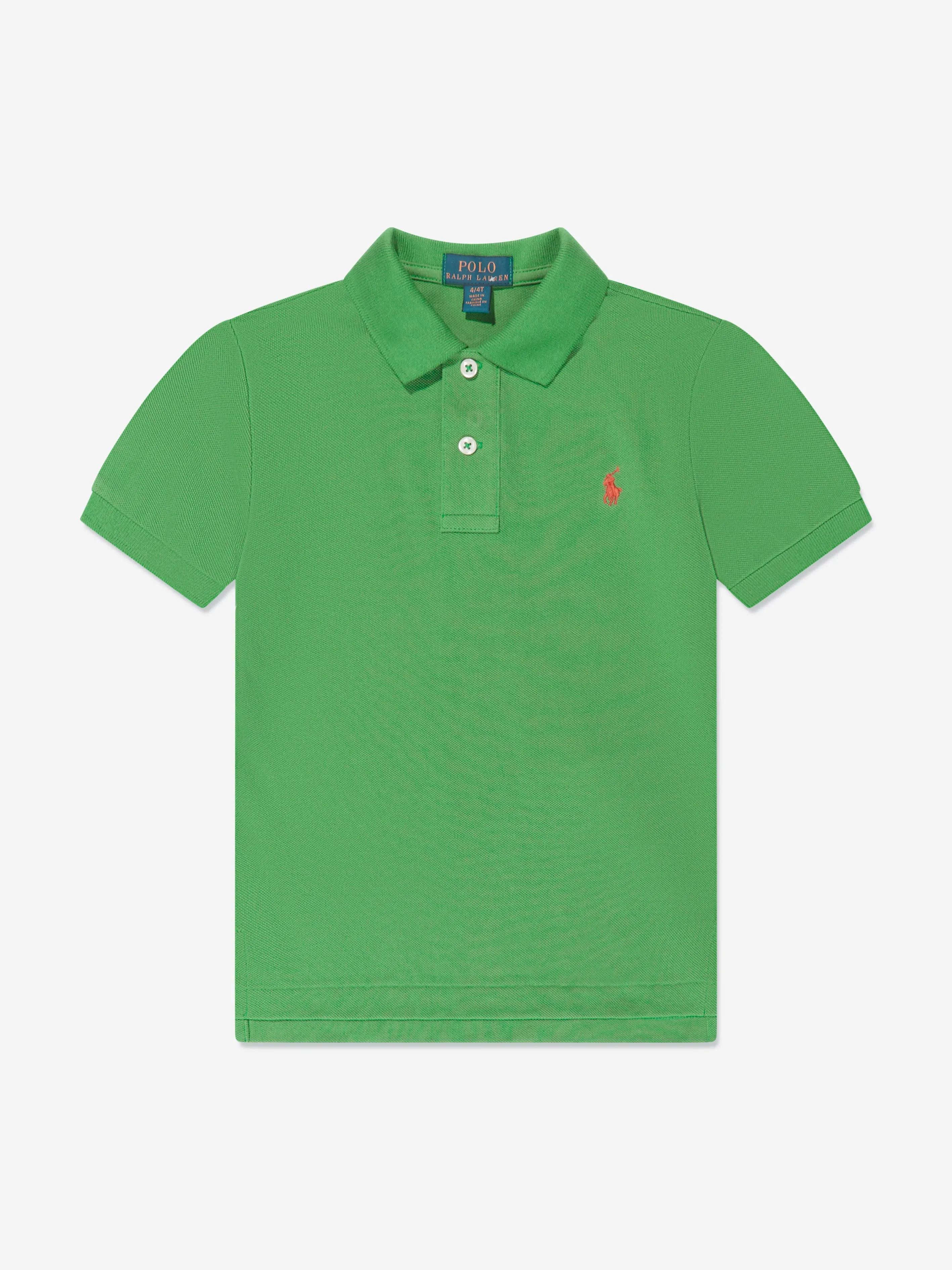 Ralph Lauren Boys Logo Polo Shirt in Green