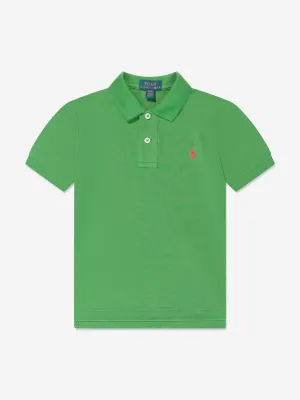 Ralph Lauren Boys Logo Polo Shirt in Green
