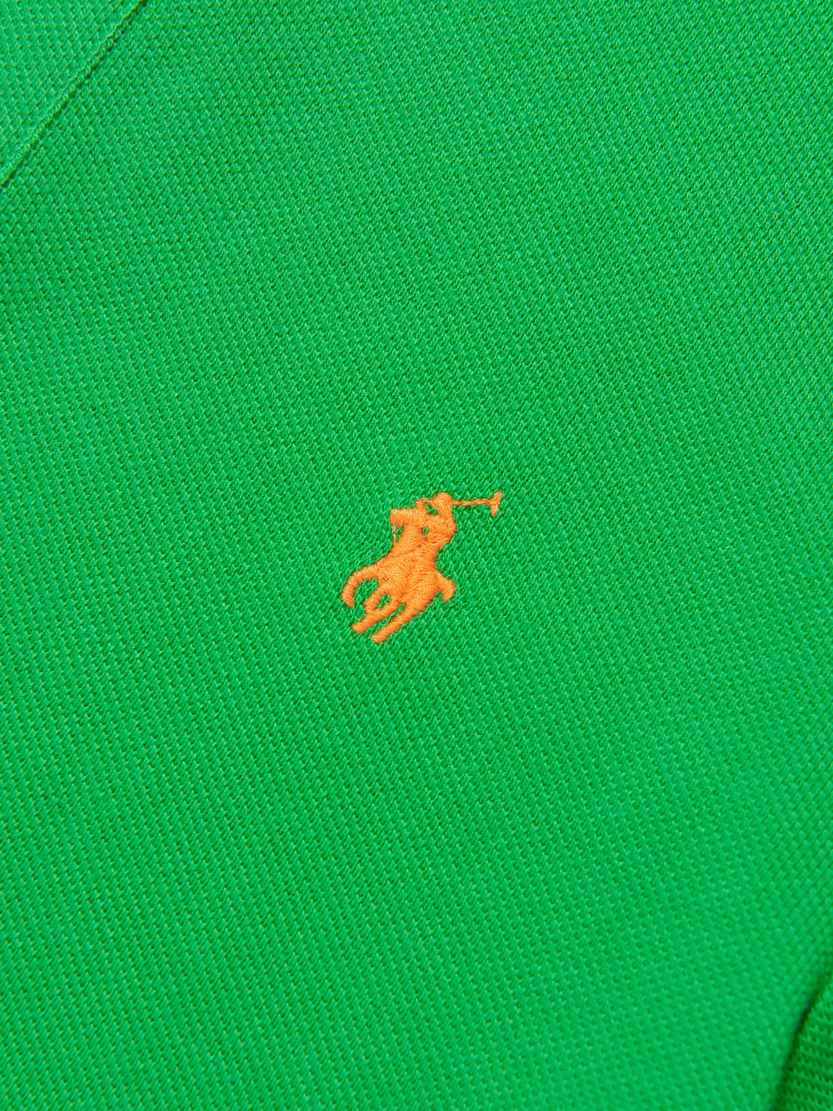 Ralph Lauren Boys Slim Fit Polo Shirt in Green