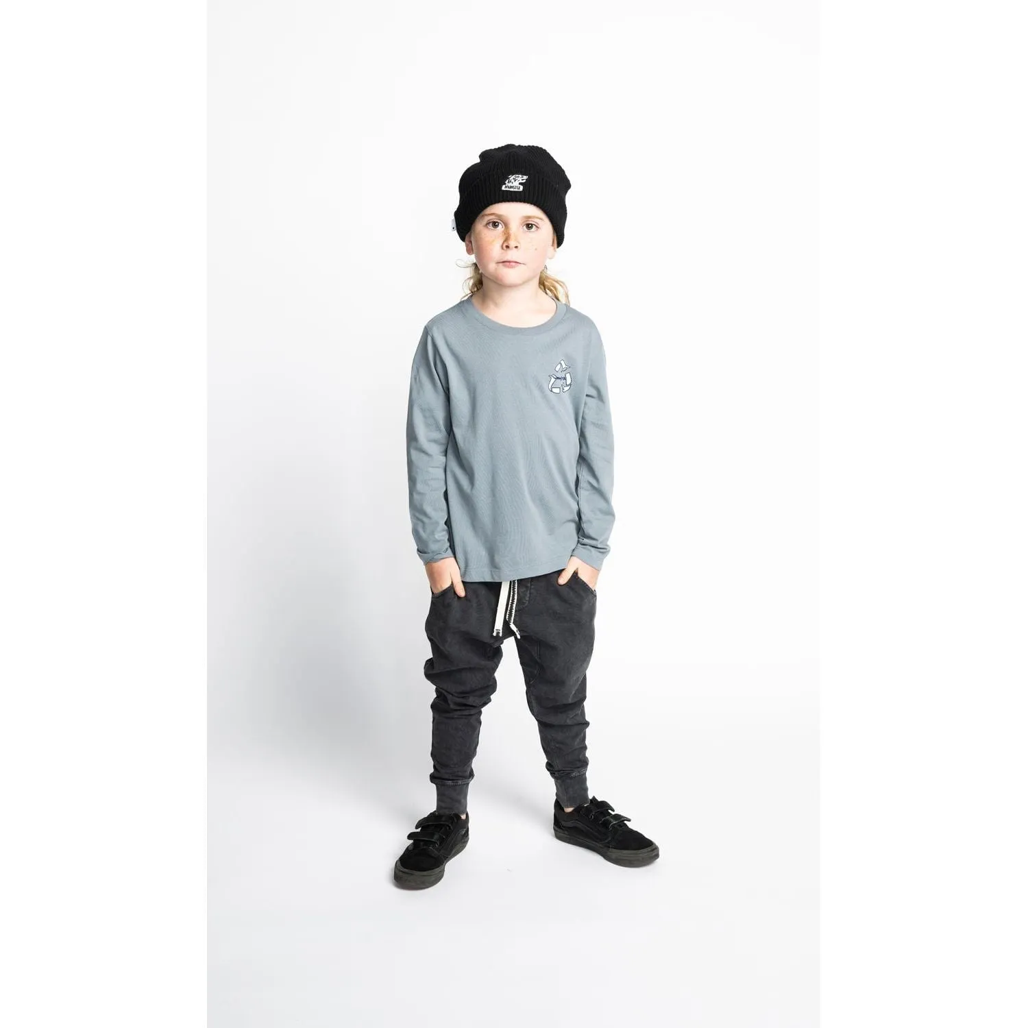 Recycle Ls Tee - Mid Blue