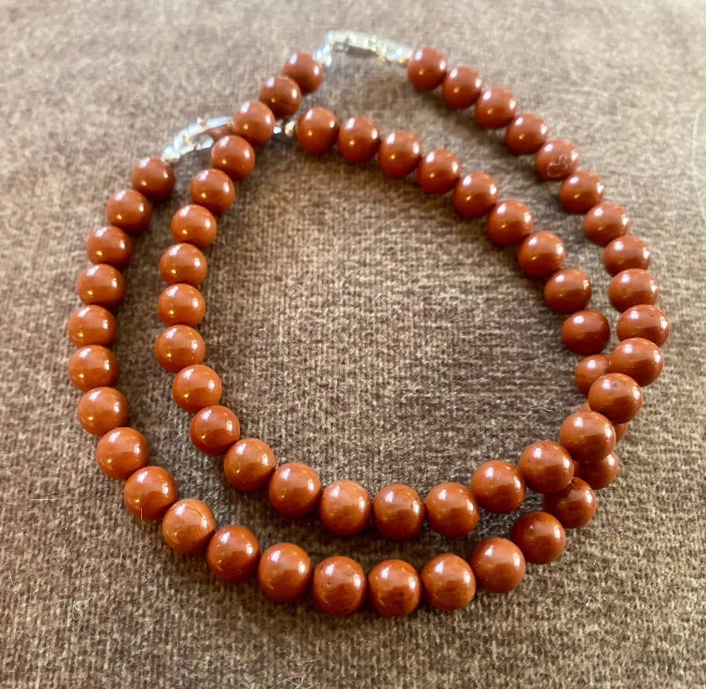 Red Jasper Men's Bracelet