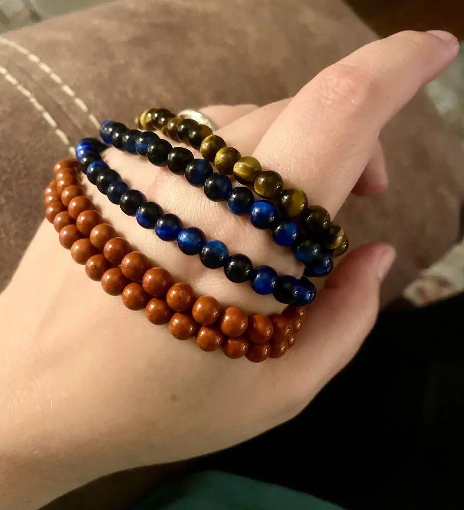 Red Jasper Men's Bracelet