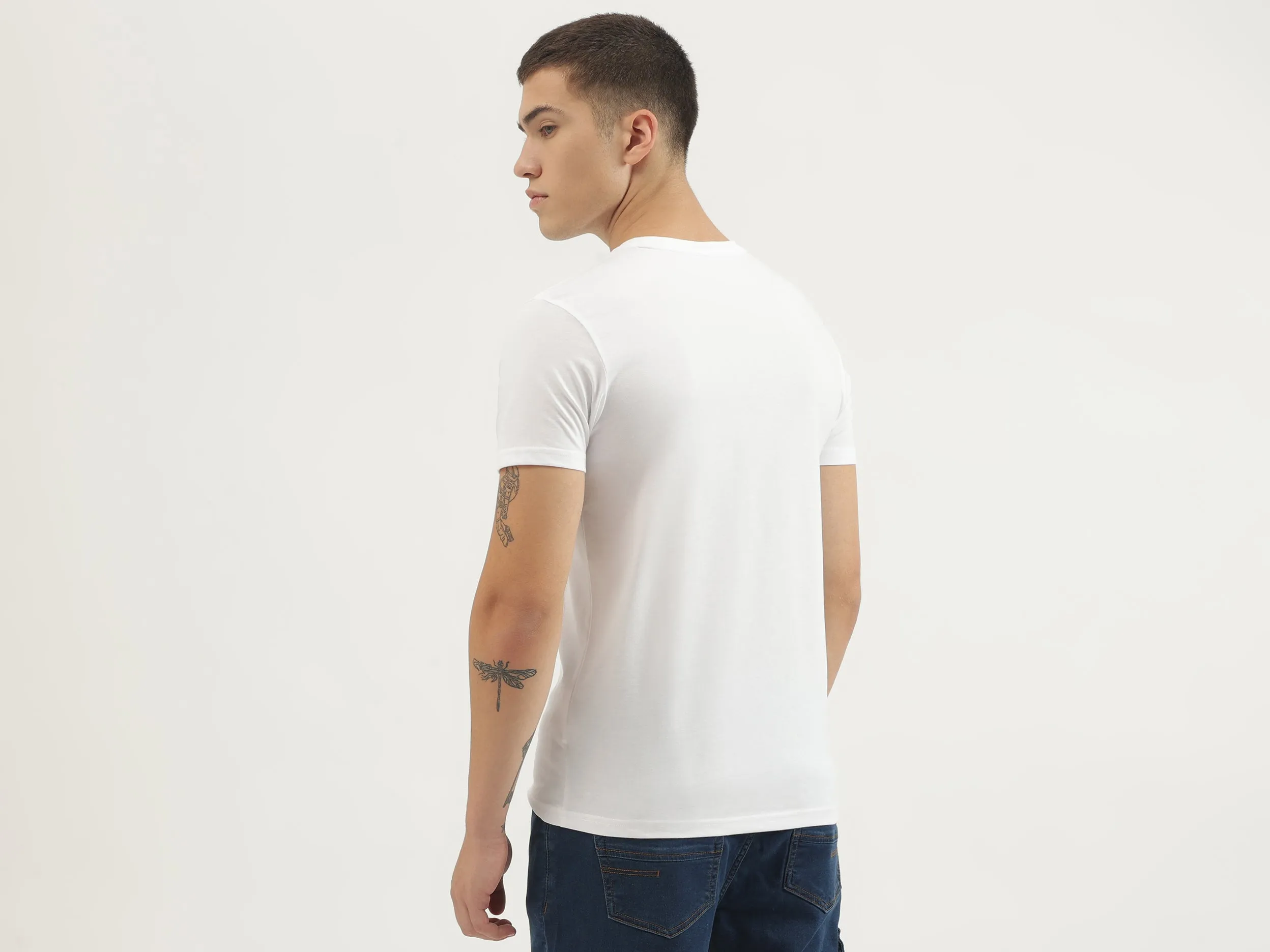 Regular Fit Round Neck Printed T-shirts