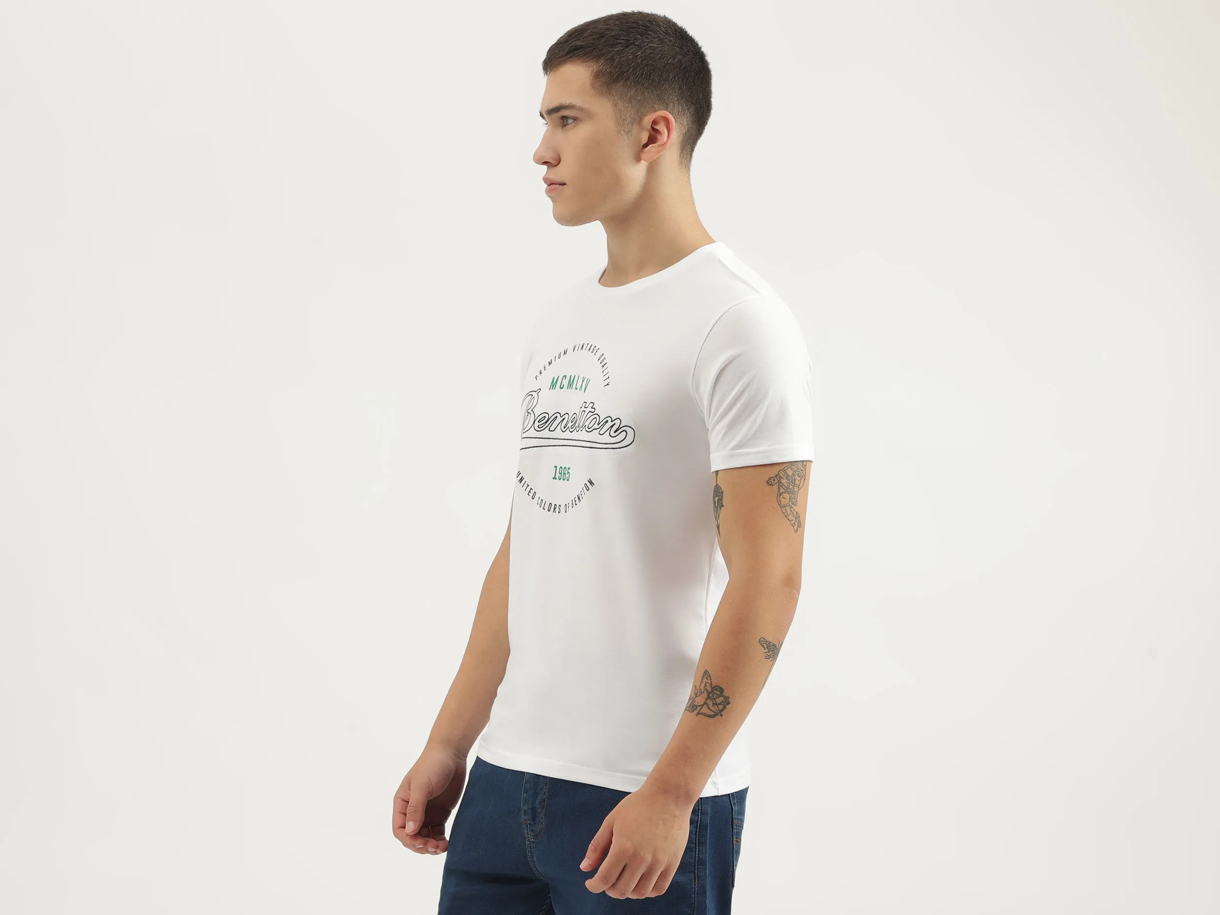 Regular Fit Round Neck Printed T-shirts