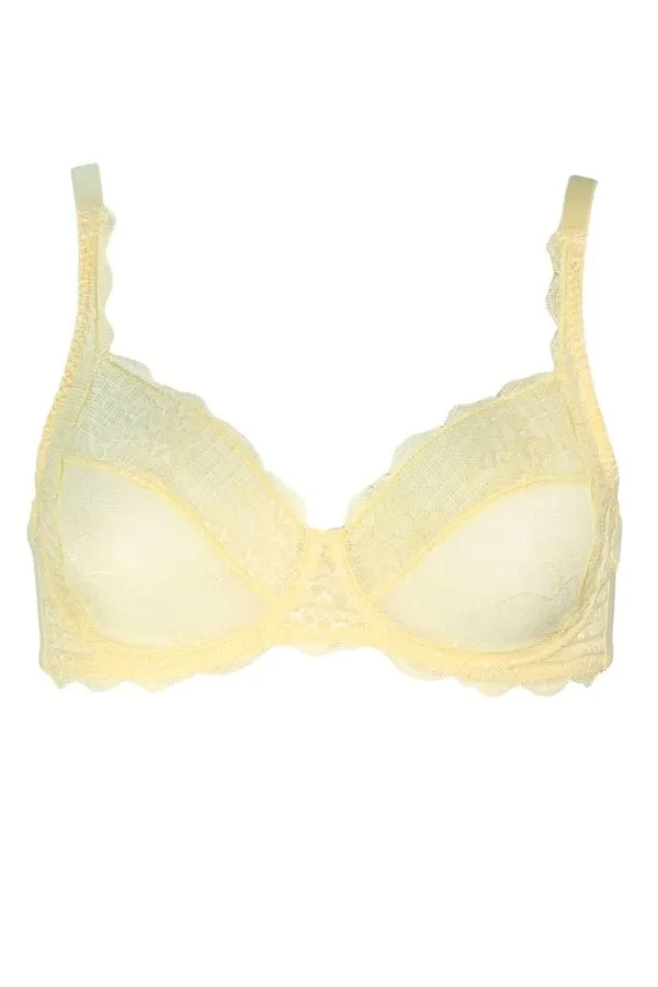 Reve Square Neckline Full Cup Bra - Lemonade