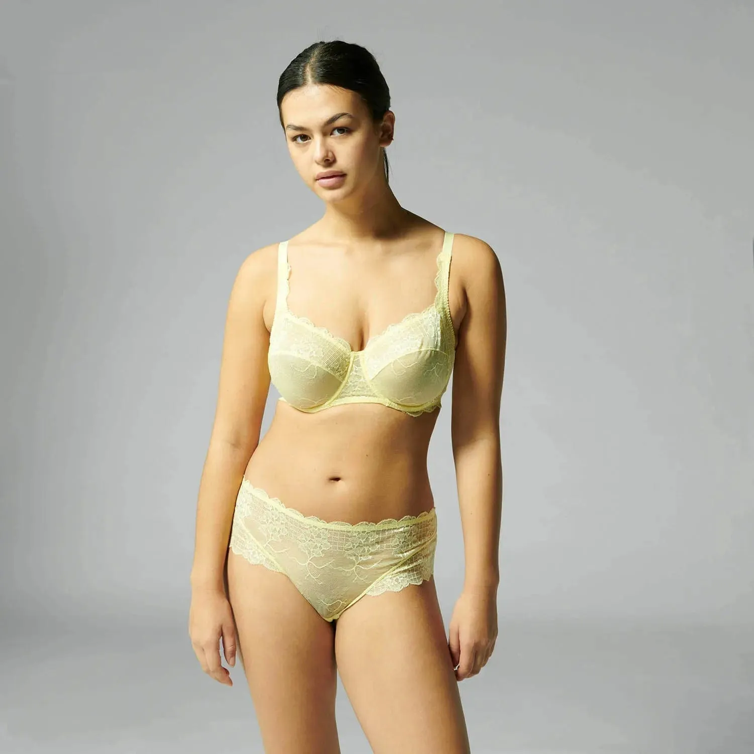 Reve Square Neckline Full Cup Bra - Lemonade