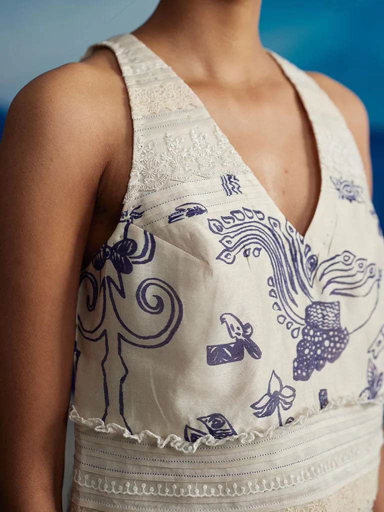 Salvia V-neck Top