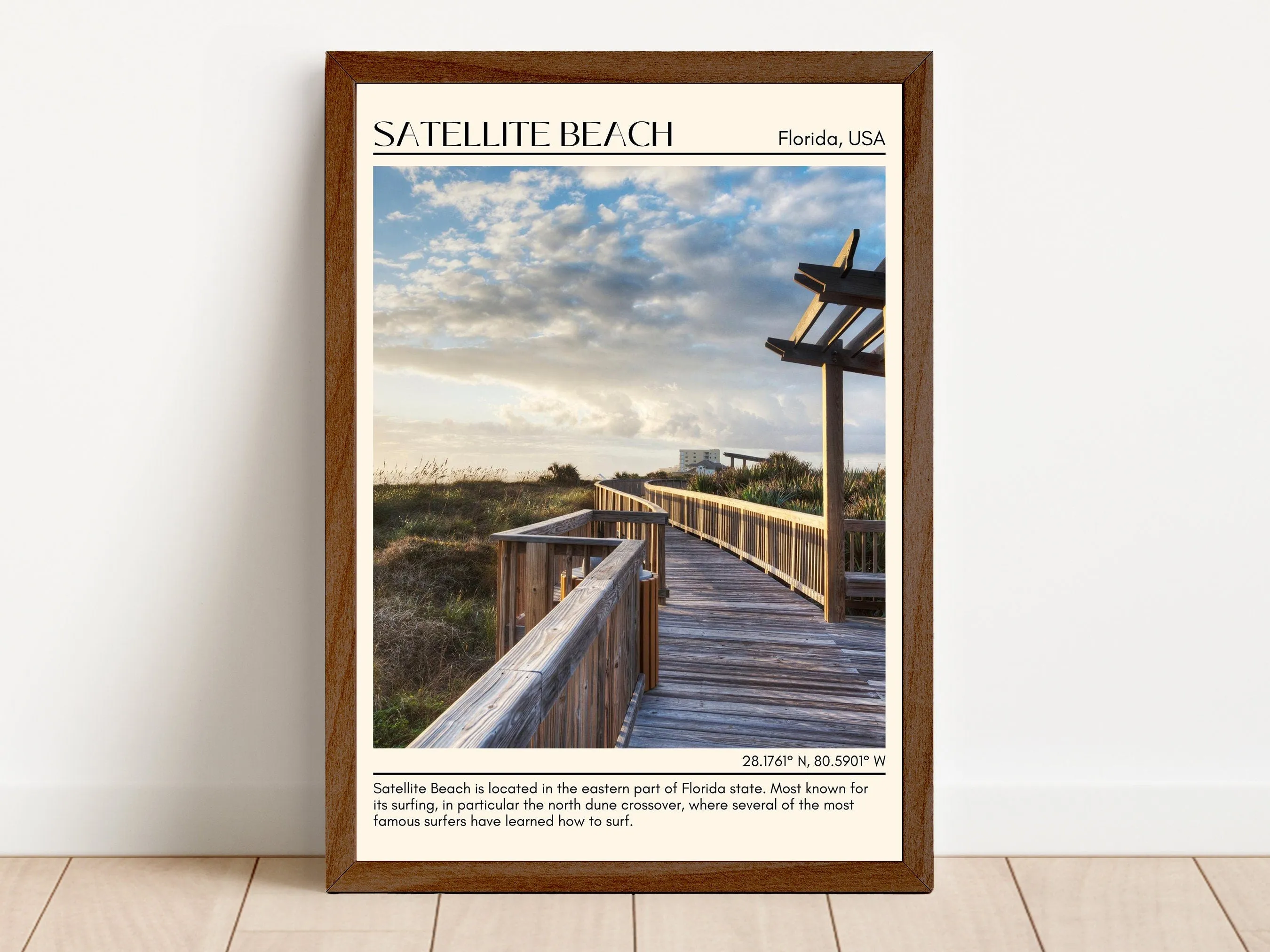 Satellite Beach Wall Canvas, USA