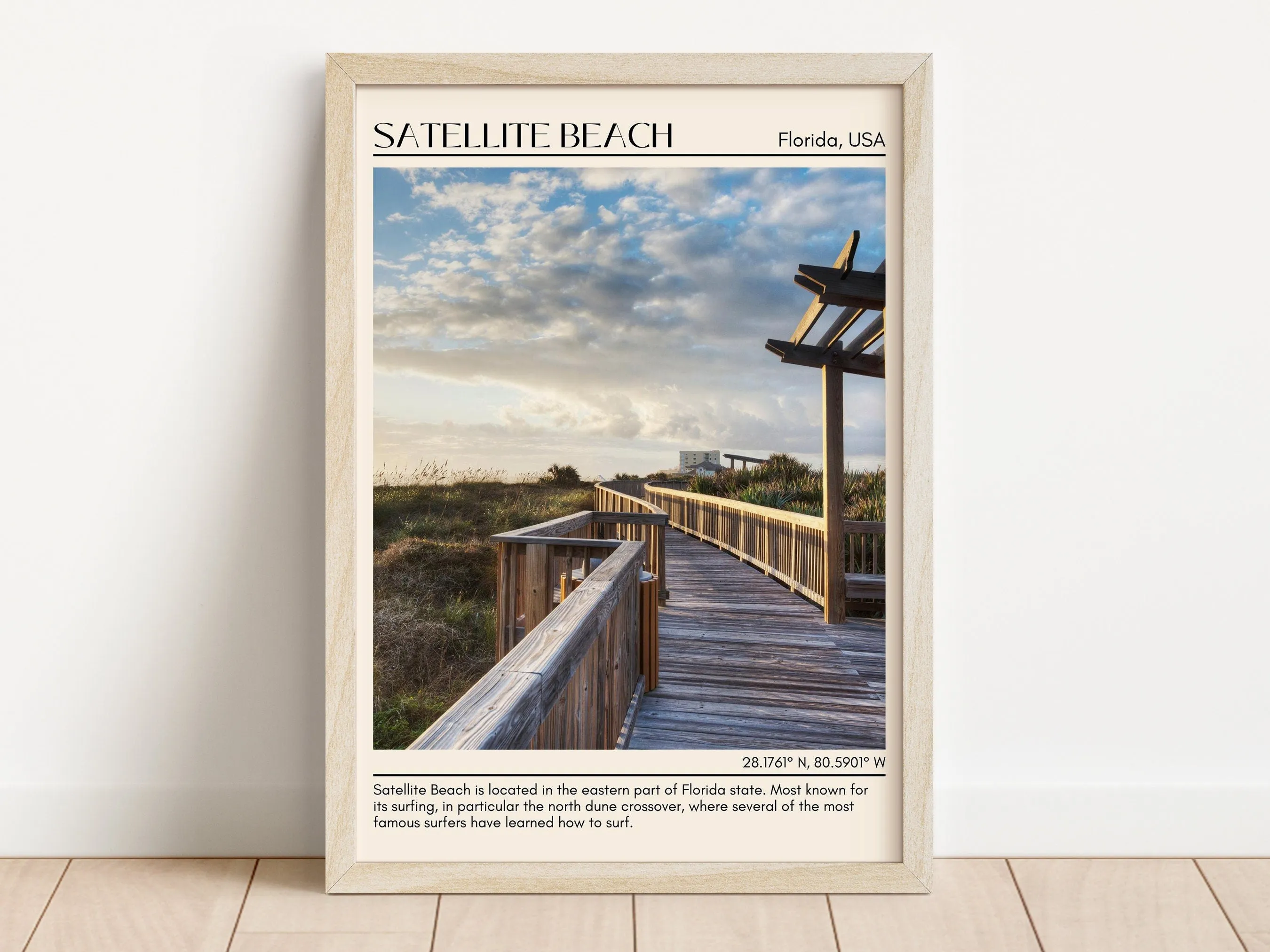 Satellite Beach Wall Canvas, USA