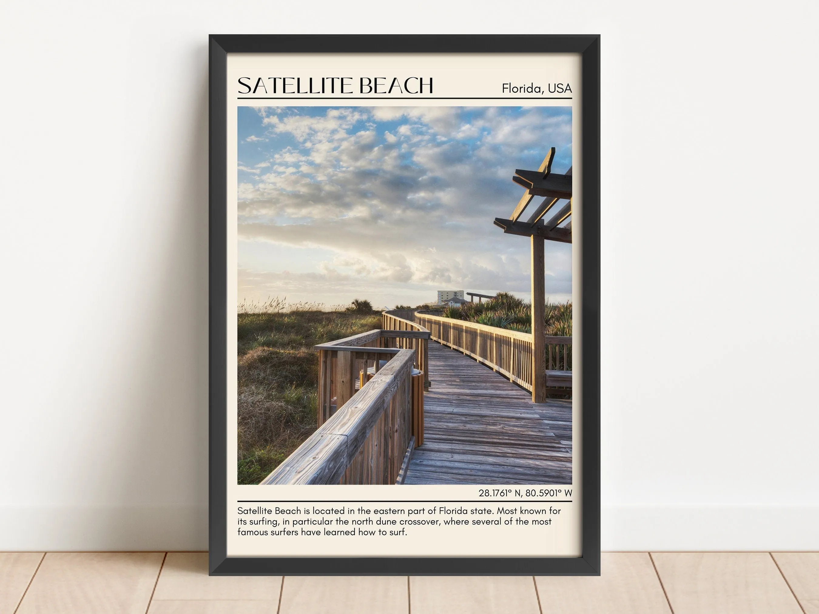 Satellite Beach Wall Canvas, USA