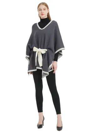 Save the Ocean Sustainable Belted Pullover Poncho
