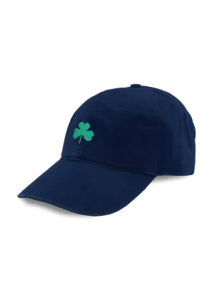 SHAMROCK NEEDLEPOINT HAT - NAVY