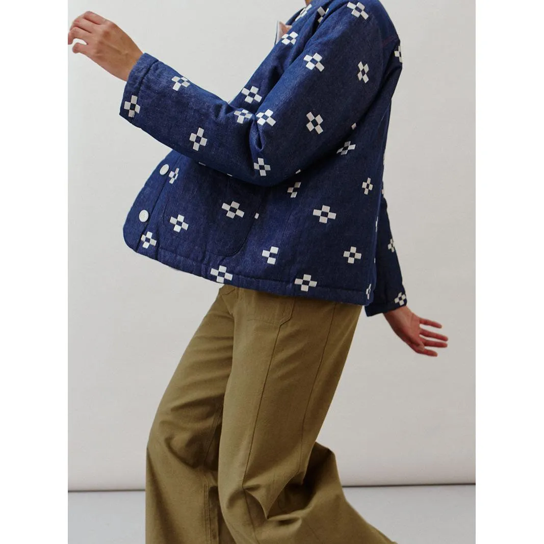 Sideline - Dawn embroidered reversible jacket