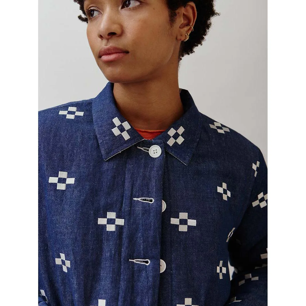 Sideline - Dawn embroidered reversible jacket