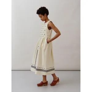 Sideline - Frankie embroidered dress - ecru