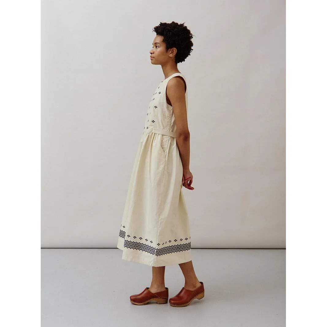 Sideline - Frankie embroidered dress - ecru