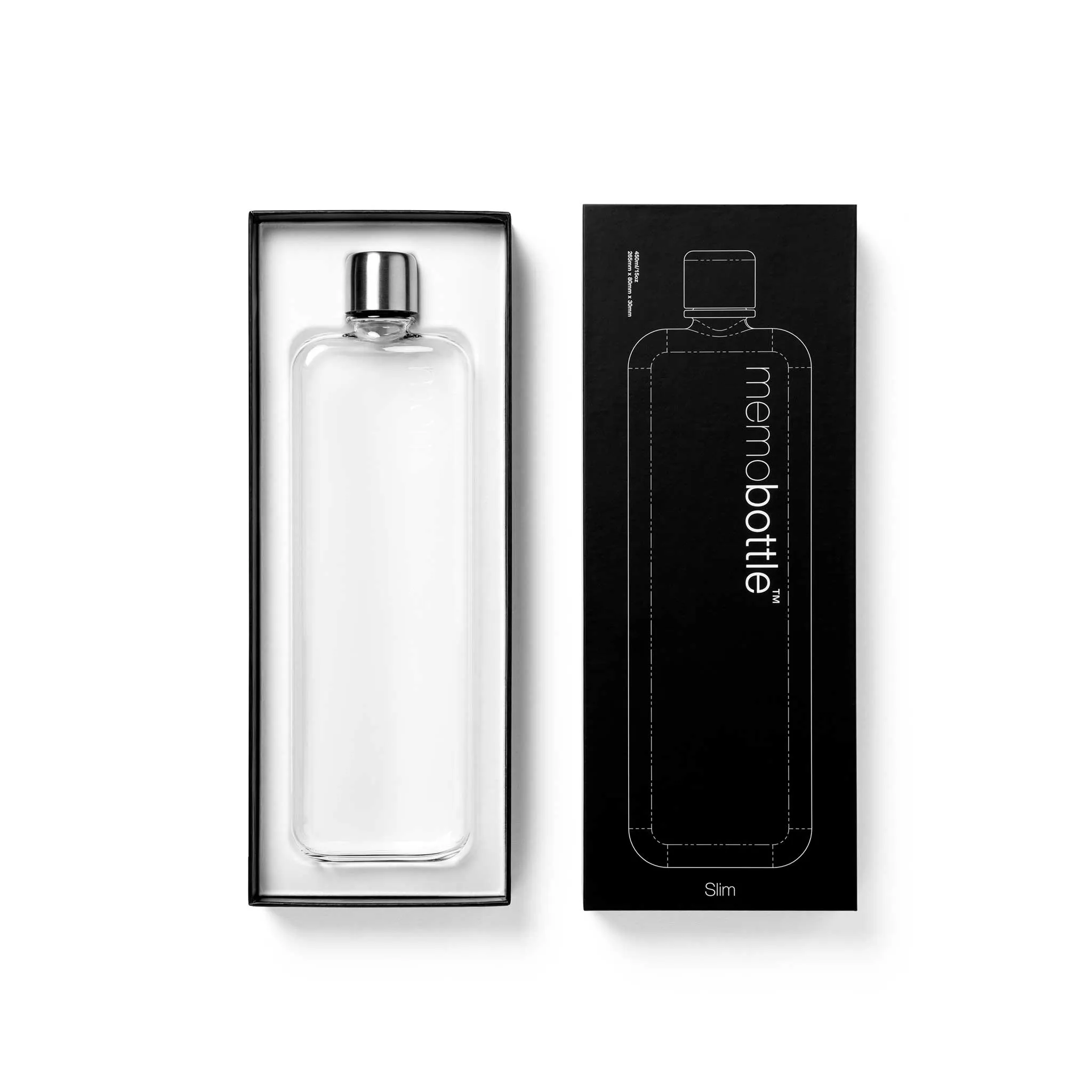 Slim memobottle (450ml)